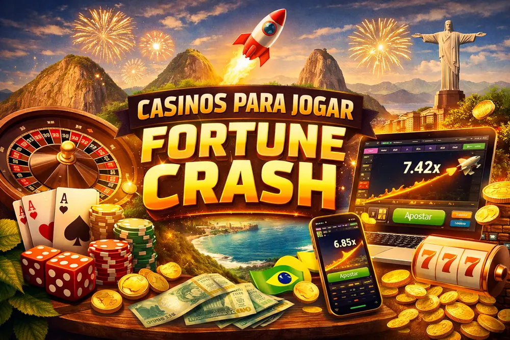 Casinos para jogar Fortune Crash com interface mobile, laptop, Pix e elementos de cassino no Brasil