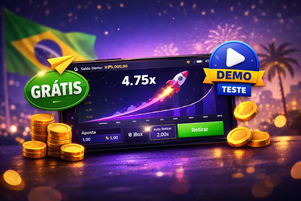Fortune Crash grátis em smartphone com modo demo, botão de play, gráfico multiplicador e teste da experiência no Brasil