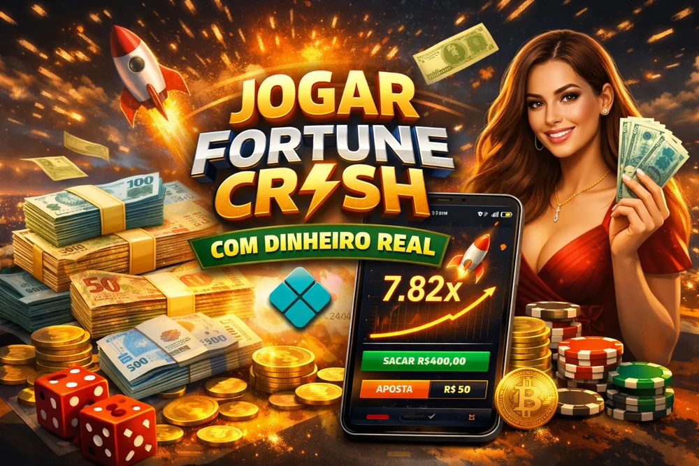 Fortune Crash com dinheiro real, Pix, multiplicador e interface mobile em destaque no Brasil